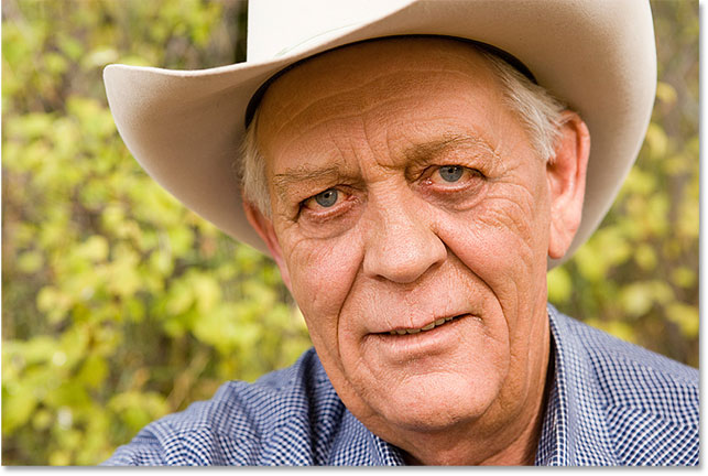 An elderly farmer. Image #990944 licensed from iStockphoto by Photoshop Essentials.com