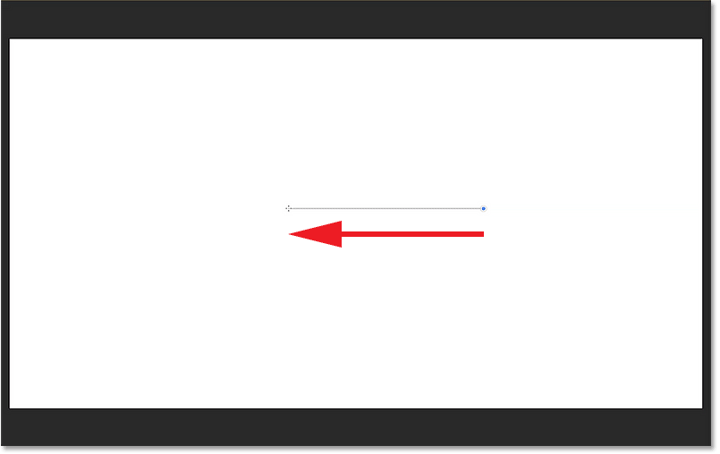  Maintenez la touche Maj enfoncée et faites glisser la zone de transition entre l'image et la couleur d'arrière-plan.