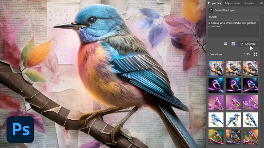 How to use Generate Image AI in the Photoshop beta