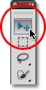 Selecting the Move Tool in Photoshop.