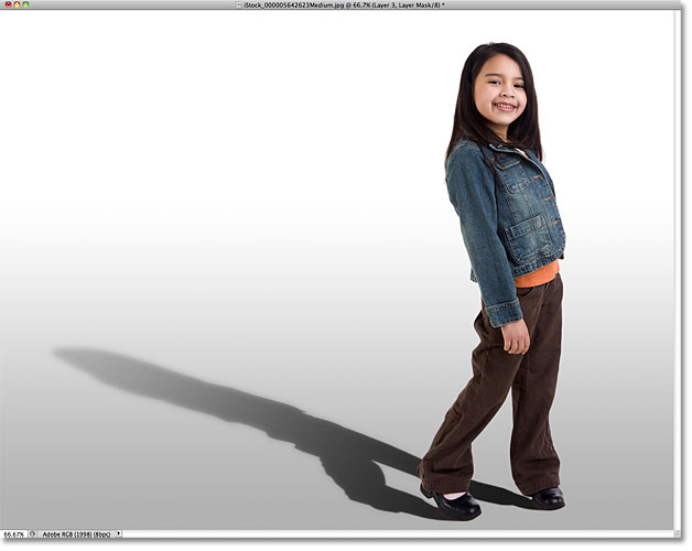 Photoshop cast shadow effect.