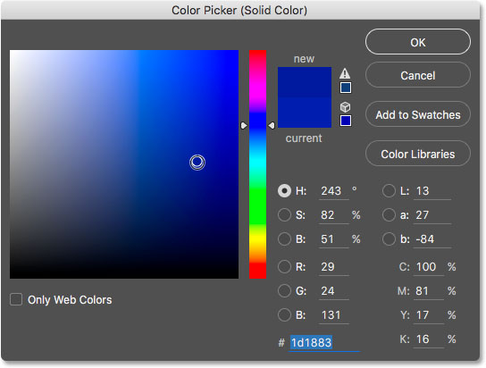 Clicking the New Fill or Adjustment Layer icon. 