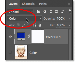 Clicking the New Fill or Adjustment Layer icon. 