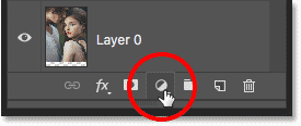 Adding a new fill or adjustment layer in Photoshop