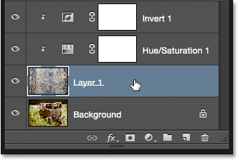 Selecting the texture layer.