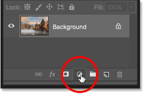 Click the New Fill or Adjustment Layer icon