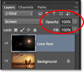 lens flare photoshop filters