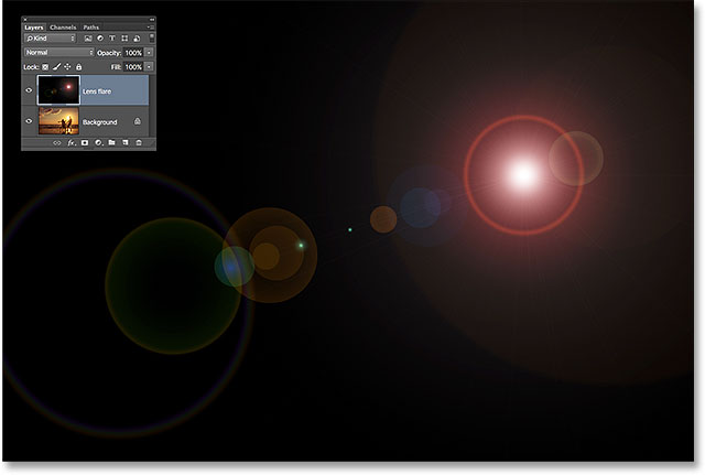 lens flare photoshop filters