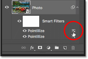 Re-applying the Pointillize filter using a smaller Cell Size value