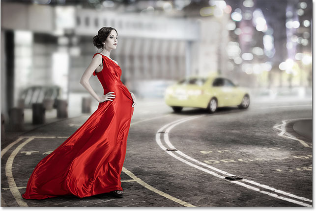 Gown red colour outlet car