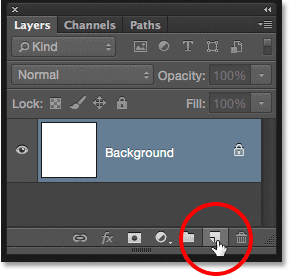 Press and hold Alt (Win) / Option (Mac) and click the New Layer icon. Image © 2015 Photoshop Essentials.com.