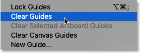 How to clear guides in Photoshop