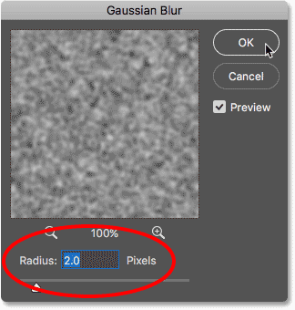 Softening the noise in the displacement map document