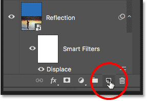 Adding a new layer above the Photo layer