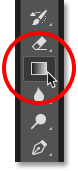 Selecting the Gradient Tool from the Toolbar in Photoshop