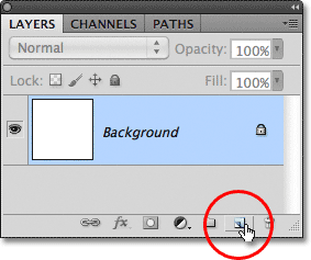 Photoshop New Layer icon.