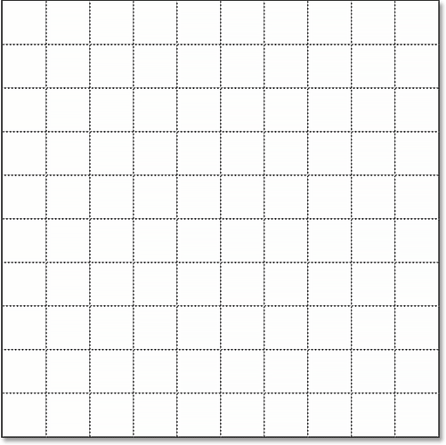 All horizontal and vertical grid lines have been added to the selection. 