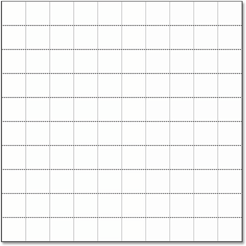 Clicking on each horizontal grid line with the Single Row Marquee Tool. 