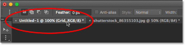 Choosing the Copy command from under the Edit menu. Image © 2014 Photoshop Essentials.com.