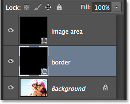 Renaming the second shape layer in the Layers panel.