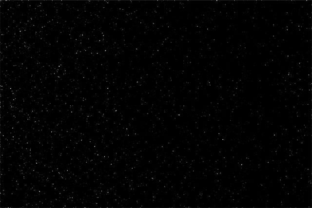 The stars effect after adjusting the black point slider in Levels.