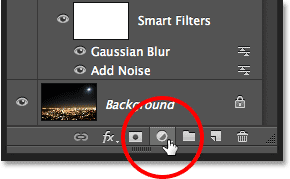 Clicking again on the New Adjustment Layer icon in the Layers panel.