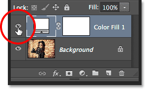 Choosing white in the Color Picker