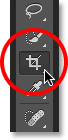 Selecting the Crop Tool from the Tools panel. Image © 2014 Photoshop Essentials.com.