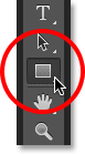Selecting the Rectangle Tool. Image © 2014 Photoshop Essentials.com.