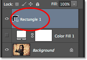 The new Shape layer with its default name