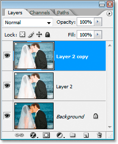 Duplicating the merged layer.