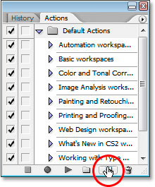 Photoshop's Actions palette