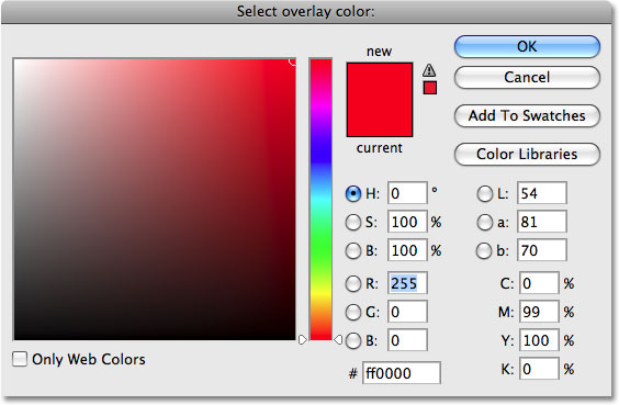 The Color Picker in Photoshop.