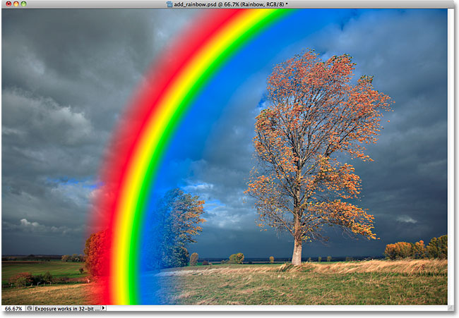 Photoshop rainbow gradient. Image © 2010 Photoshop Essentials.com