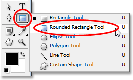 create rounded rectangle photoshop