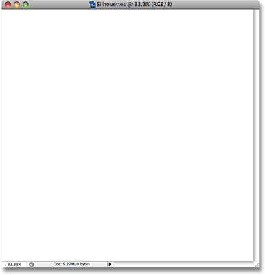 A new blank Photoshop document. Image © 2008 Photoshop Essentials.com.