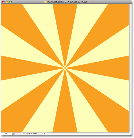 Classic Starburst Background Effect In Photoshop