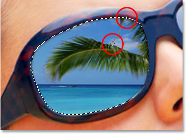 fix glasses reflection photoshop