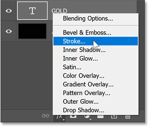 Adding a Stroke layer effect.