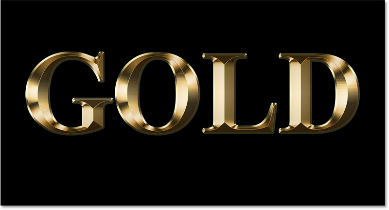 Create a Gold Text Effect in Photoshop 2024