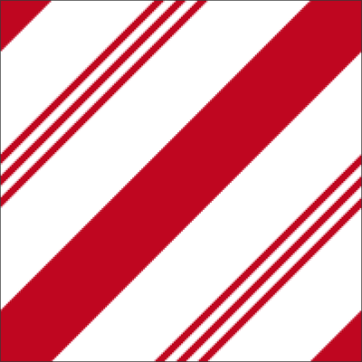 A candy cane pattern with red stripes created in Photoshop