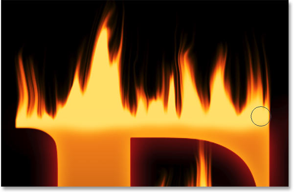 Flaming Hot Fire Text In Photoshop