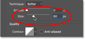 Increasing the Outer Glow size