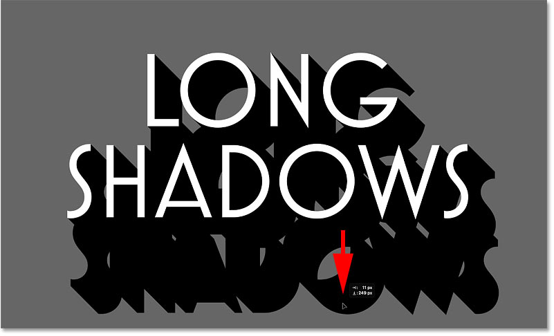 Deagging out a copy of the shadow layer using Photoshop's Move Tool