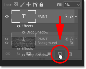 Duplicating the Type layer in Photoshop