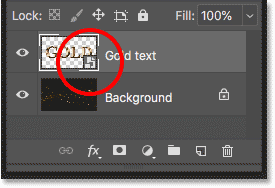 Photoshop placed the text effect file as a smart object