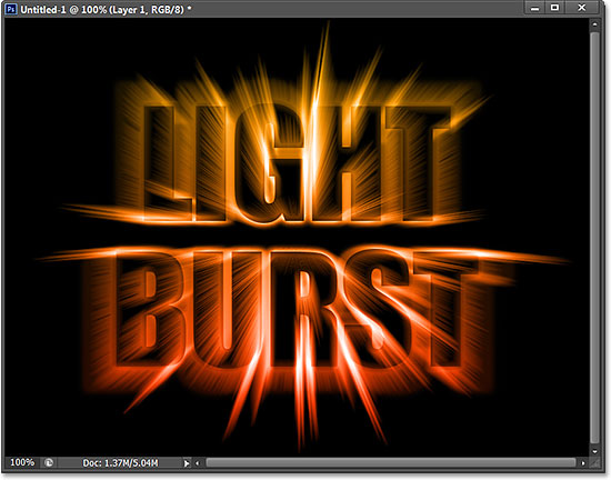 Light burst deals psd