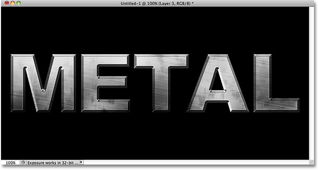 Download Metal Text Effect In Photoshop