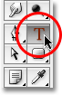 Photoshop Type Tool. Image © 2009 Photoshop Essentials.com
